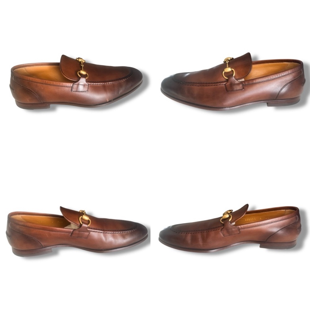 Gucci Brown Leather Horsebit Loafers - Picture 10 of 14